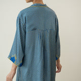 Bon Bon Hand Embroidered Elevated Shantoon Coord Set - Electric Blue & Lime