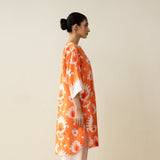 Lovey Dovey Elevated Cotton Slub Kurta - Peachy Peach