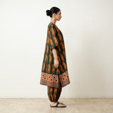 Banno Elevated Cotton Slub Kurta Set - Bottle Green
