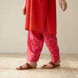 Jelly Belly Elevated Kurta Set - Red & Pink