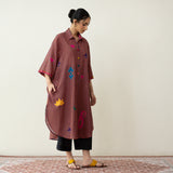Spade Statement Cotton Slub Kurta - Multicolour