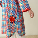 Goodie Goodie Statement Cotton Slub Kurta - Multicolour