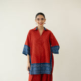 Very Berry Elevated Coord Set - Red & Indigo