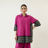 Very Berry Elevated Cotton Slub Coord Set - Berry