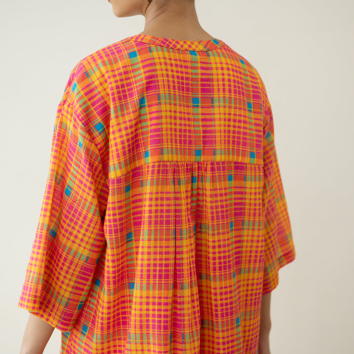 Tutti Frutti Embroidered Elevated Cotton Slub Coord Set - Multicolour