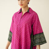 Very Berry Elevated Cotton Slub Coord Set - Berry