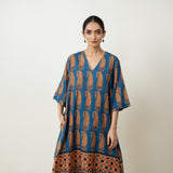 Banno Elevated Cotton Slub Kurta - Midnight Blue