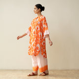 Lovey Dovey Elevated Cotton Slub Coord Set - Peachy Peach