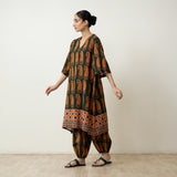 Banno Elevated Cotton Slub Kurta Set - Bottle Green