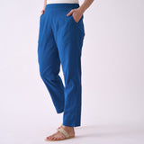 Classic Blue Cotton AMPM Pants