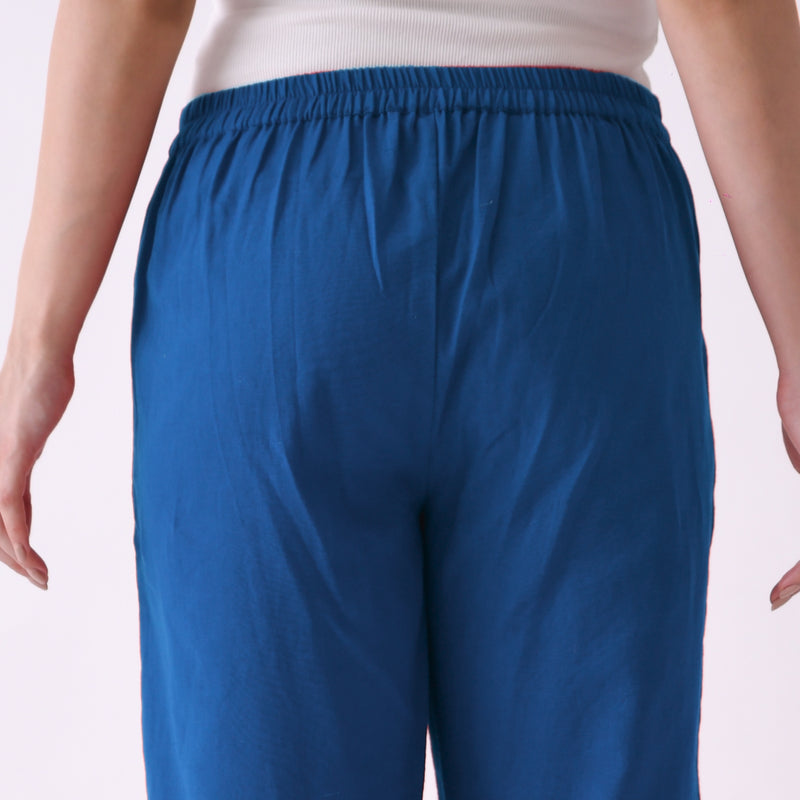 Classic Blue Cotton AMPM Pants