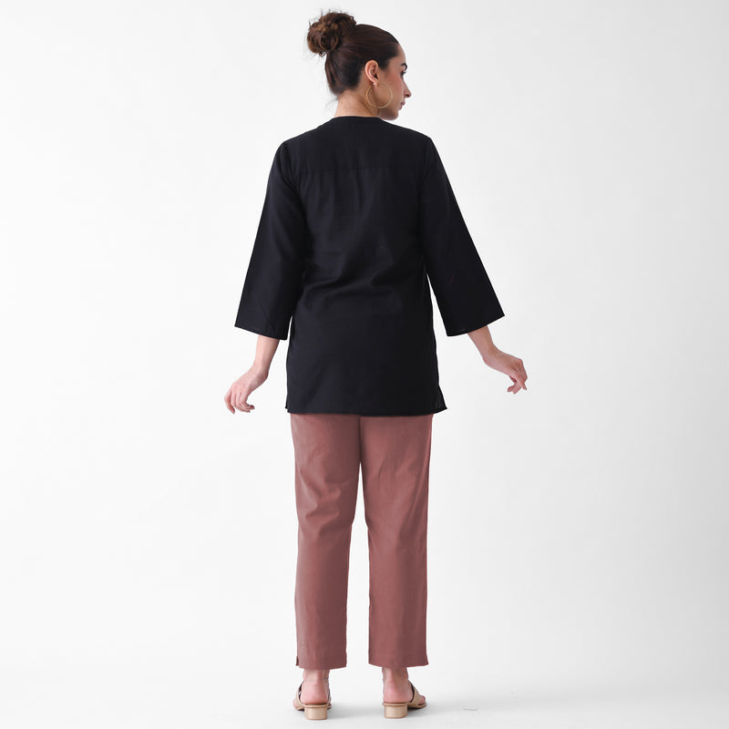Coral Rose Cotton AMPM Pants