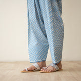 Nazreen Lace Detailed  Slub Cotton Salwar Set - Asmani