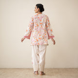 Chaman Gota Details Festive Salwar Cotton Slub Coord Set - Multicolour