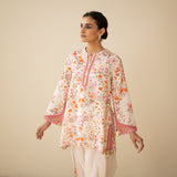 Chaman Gota Details Festive Salwar Cotton Slub Coord Set - Multicolour