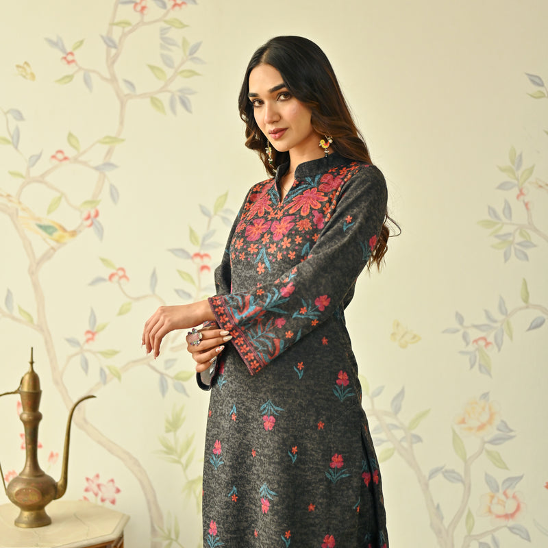 Buy Purple Print Bandhani Collared Neck High Low Co-ord Set For Women by  Palak & Mehak Online at Aza F… | Bandhani dress pattern, High low kurti  designs, Co ord set