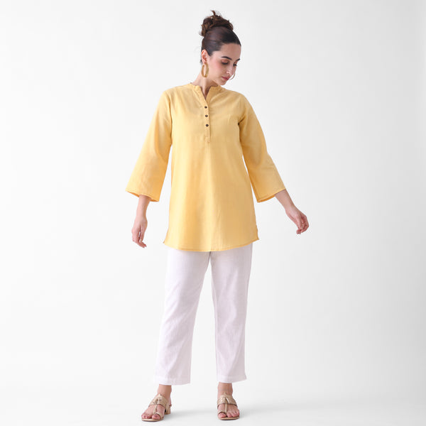 White Cotton AMPM Pants