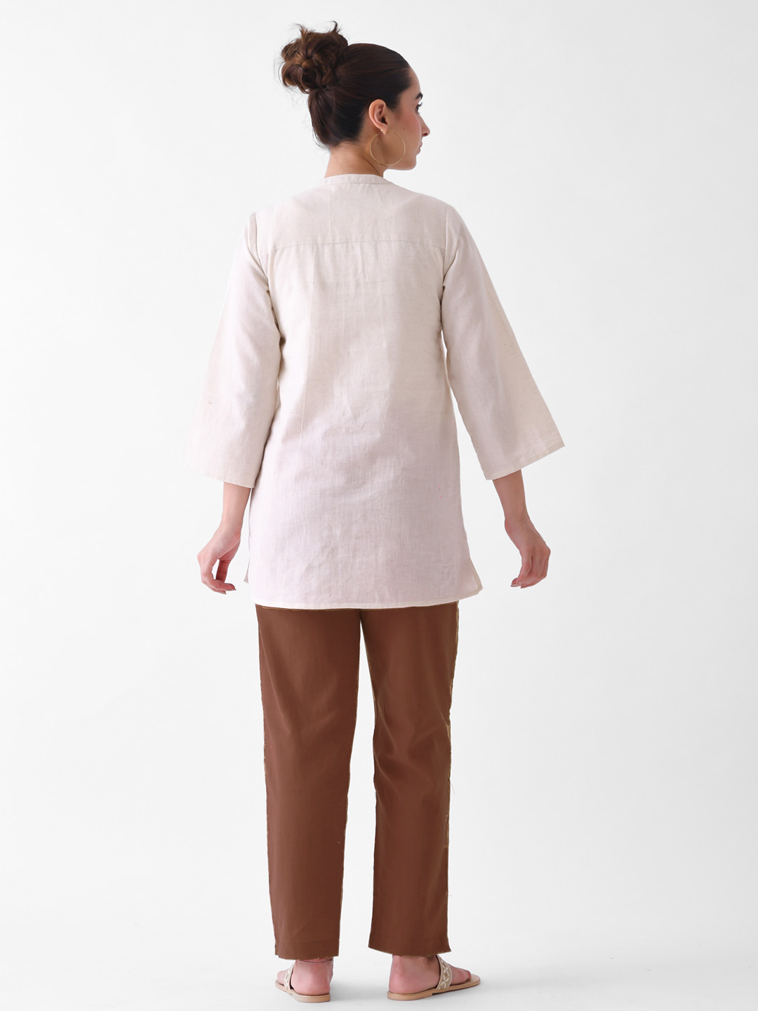 Choco Brown Cotton AMPM Pants
