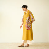 Morni Hand Embroidered Mulmul Cotton Kurta - Mustard