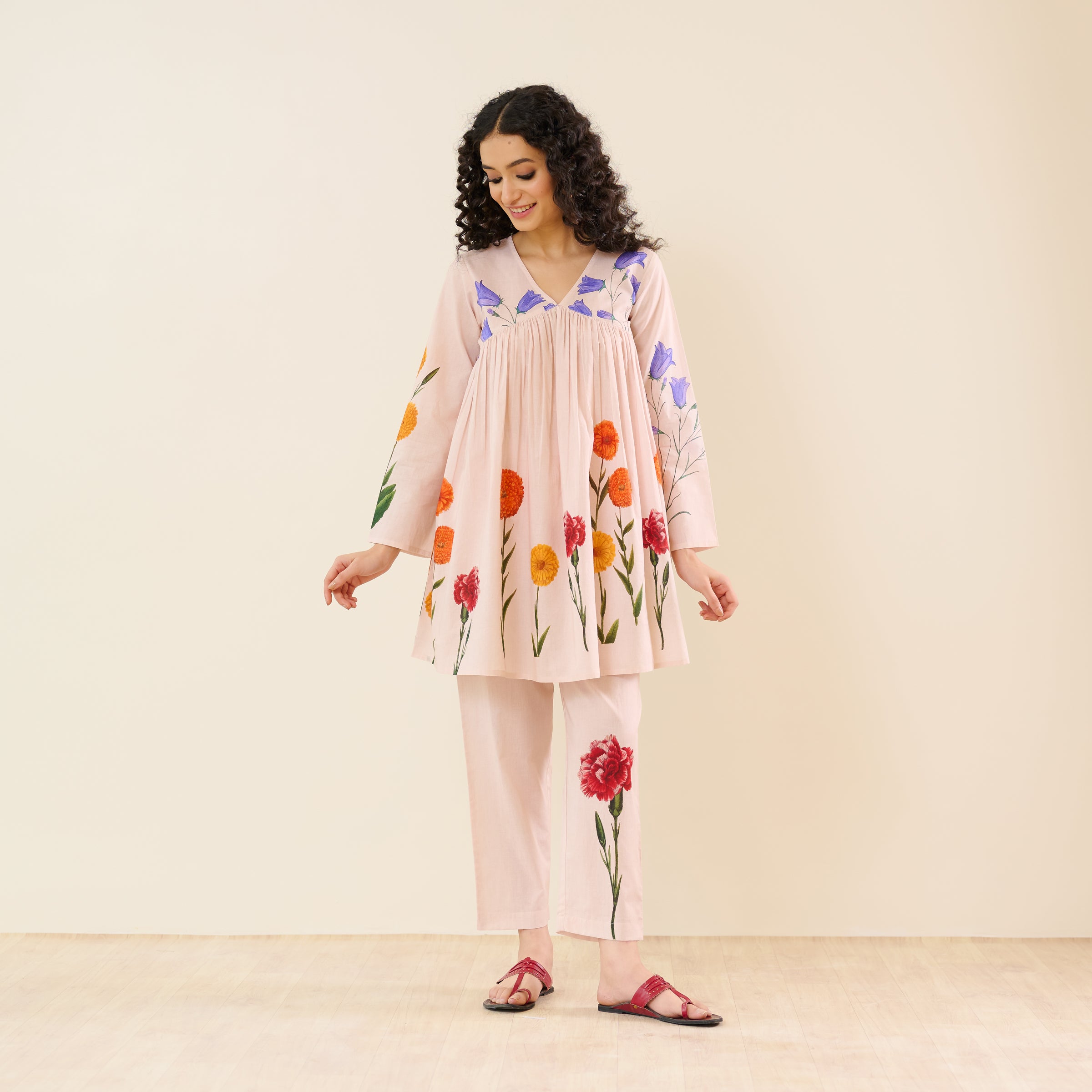 At The Florist's Cotton Co-ord Set - Off White