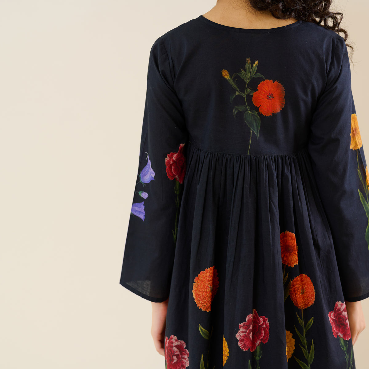 At The Florist's Cotton Co-ord Set - Black
