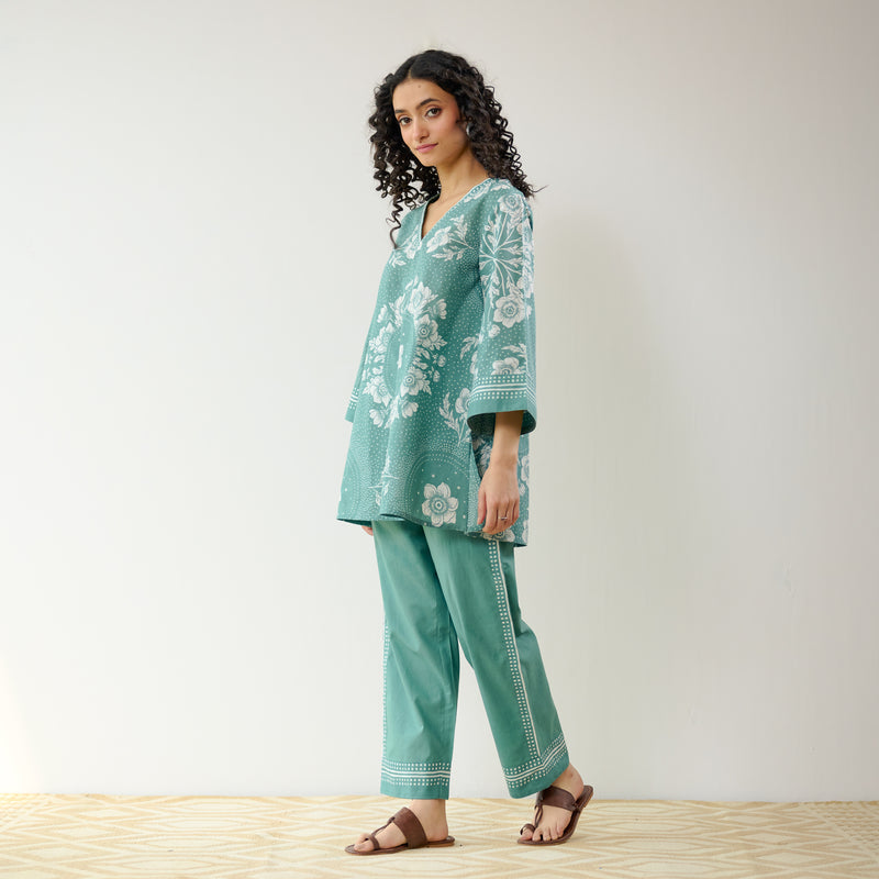 Dewdrop Cotton Co-ord Set - Sage Green