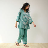 Dewdrop Cotton Co-ord Set - Sage Green