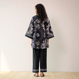 Dewdrop Cotton Co-ord Set - Classic Black