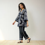 Dewdrop Cotton Co-ord Set - Classic Black