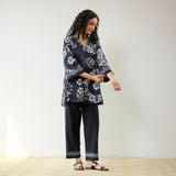 Dewdrop Cotton Co-ord Set - Classic Black