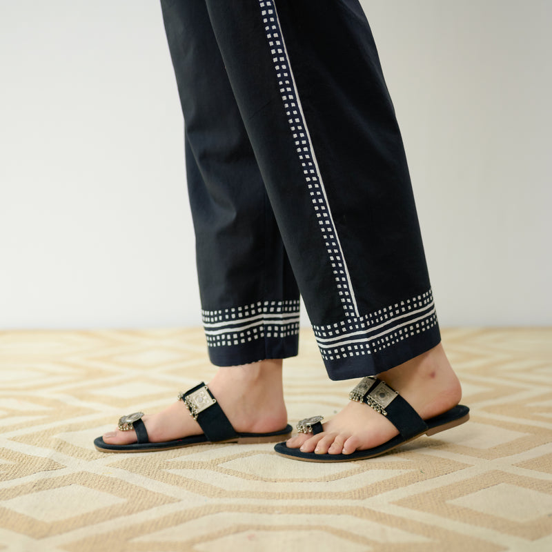 Dewdrop Cotton Co-ord Set - Classic Black