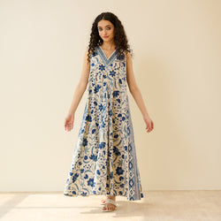 Sara Sanganeri Cotton Maxi Dress - Off White