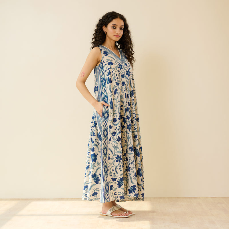 Sara Sanganeri Cotton Maxi Dress - Off White