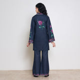 Rosy Woollen Coord Set - Black