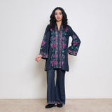 Rosy Woollen Coord Set - Black