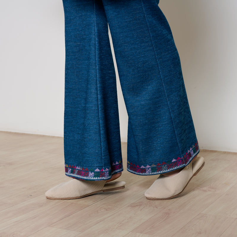 Rosy Woollen Coord Set - Transformative Teal