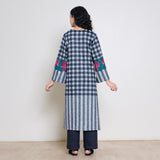 Evermore Woollen Hand Embroidered Kurta Set - Charcoal