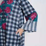 Evermore Woollen Hand Embroidered Kurta - Charcoal