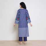 Evermore Woollen Hand Embroidered Kurta Set - Violet