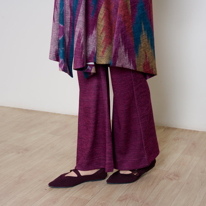 Autumn Woollen Coord Set - Transformative Teal & Multicolour