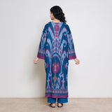 Murmur Woollen Hand Embroidered Long Kurta - Transformative Teal