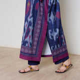 Murmur Woollen Hand Embroidered Long Kurta - Violet