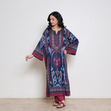 Murmur Woollen Hand Embroidered Long Kurta - Black