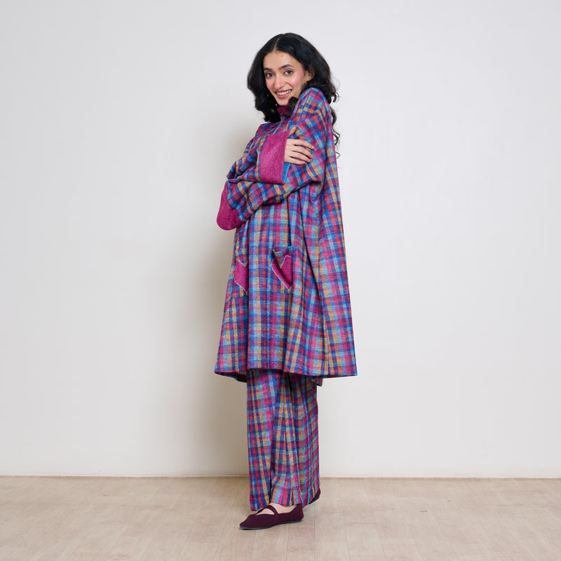 First Love Multicolour Woollen Coord Set - Multicolour