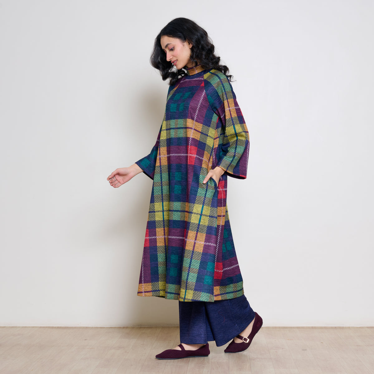 Notebook Woollen Kurta - Multicolour