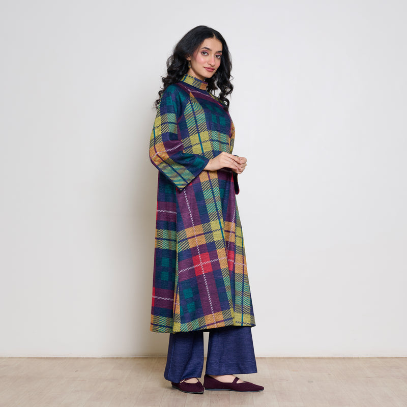 Notebook Woollen Kurta - Multicolour