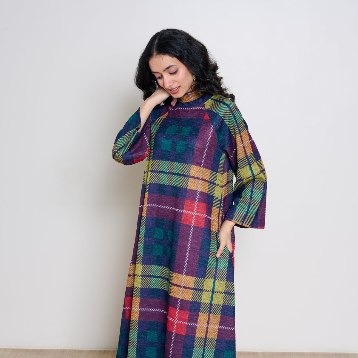 Notebook Woollen Kurta - Multicolour