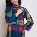 Notebook Woollen Kurta Set - Multicolour