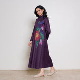 Orchid Woollen Statement Dress - Cherry Lacquer