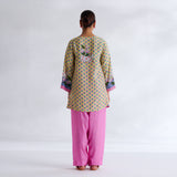 Lotus Shantoon Farsi Salwar Set - Lemon Yellow